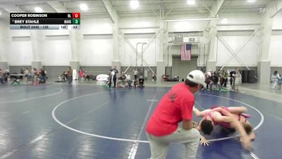 135 lbs 1st Place Match - Cooper Robinson, Elko Wrestling Club vs Brey Stahle, Marsing Middle School