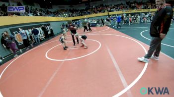 49 lbs Quarterfinal - Lane Jones, F-5 Grappling vs Easton Robinson, Perkins