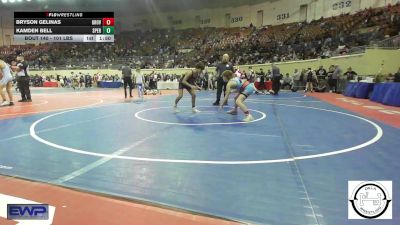 101 lbs Round Of 32 - Bryson Gelinas, Grove vs Kamden Bell, Sperry Wrestling Club