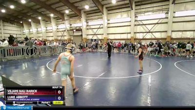 67 lbs Quarterfinal - Viliami Nau Rarick, Westlake Wrestling Club vs Luke Abbott, Sanderson Wrestling Academy