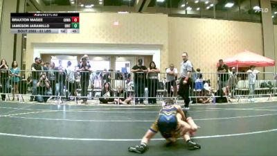 61 lbs Consi Of 16 #2 - Braxton Magee, Cowa vs Jameson Jaramillo, Uintah