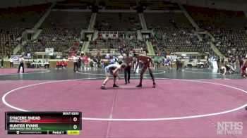 6A 165 lbs Quarterfinal - Hunter Evans, Northridge High School vs Syncere Snead, Russell County