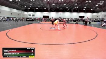 150 lbs Cons. Round 3 - Brecken Graham, Arkansas City HS vs Gage Guthrie, Choctaw