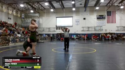 285 lbs Semifinal - Walter Dahme, Sherwood vs Noah Miner, Aloha