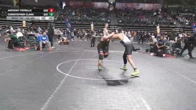 160 lbs Consi Of 8 #1 - Anthony Petrillo, Cordoba Trained vs Christopher Clark, Scotch Plains-Fanwood