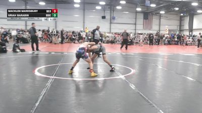 88 lbs Round 2 - 10:45am Saturday - Uriah Barabin, Rough House W.C., CA vs Macklen Marksbury, Team Michigan