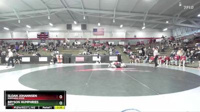 125 lbs Champ. Round 2 - Sloan Johannsen, Northern State vs Bryson Humphries, Drury