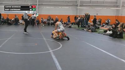 110 lbs Round 1 (4 Team) - Rudy Castrigano, Aurora Wrestling vs Carter Morrison, Notre Dame Lions