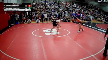 152 lbs Champ. Round 1 - Jonathan Perkey, Southmoreland Hs vs Jeremiah Johnson, Corry Area Hs