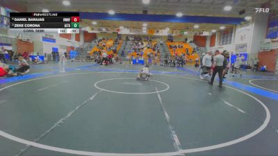 106 lbs Cons. Semi - Zeke Corona, Alta Loma vs Daniel Barajas, Downey