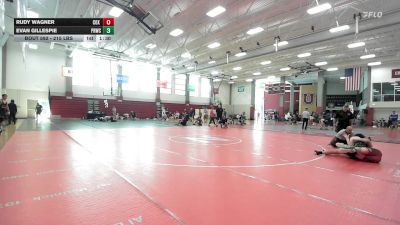 215 lbs Semifinal - Rudy Wagner, Cox High School vs Evan Gillespie, Prwc