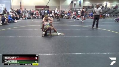 138 lbs Round 4 (6 Team) - Tylin Thrine, Beast Mode WA Pink vs Brody Orcott, Mi Mafia Black