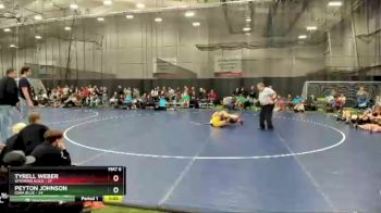 152 lbs Round 3 (4 Team) - Peyton Johnson, Iowa Blue vs Tyrell Weber, Wyoming Gold