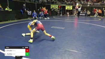 74 lbs Quarterfinal - Jonathan Snyder, Bald Eagle vs Louden Radtke, General McLane