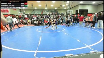 145 lbs 3rd Place - Genesis Ball, Mannford vs Paisley Hamilton, Mannford