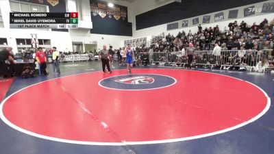 150 lbs 1st Place Match - Michael Romero, St. John Bosco vs Mikel David Uyemora, Fountain Valley