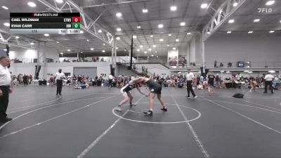 175 lbs Round 1 (6 Team) - Cael Wildman, CTWHALE ORCA vs Evan Carr, Iron Horse White