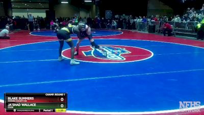 2A-120 lbs Quarterfinal - Blake Summers, Fannin County HS vs Ja`Shad Wallace, Cook