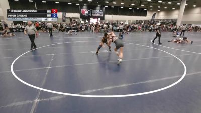 125 lbs Cons. Quarters - Jasmine Anderson, Hawkeye Wrestling Academy vs Piper Greene, DC Elite Wrestling