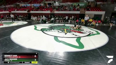 165 lbs Placement (4 Team) - Bennett Ham, Dallas Highland Park vs Jack Ringger, Prosper