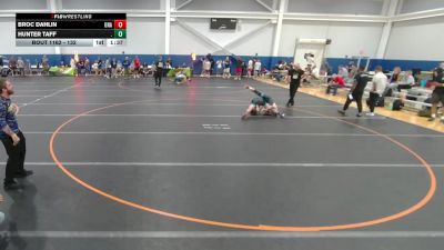 132 lbs Cons. Round 6 - Hunter Taff, . vs Broc Dahlin, Unattached