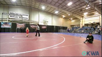 37-40 lbs Rr Rnd 5 - Destine'e Stephens, Comanche Takedown Club vs Bennett Balthrope, Marlow Outlaws