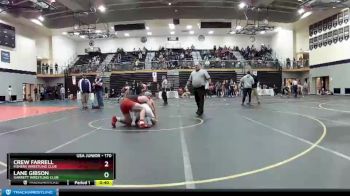 170 lbs Cons. Round 6 - Lane Gibson, Garrett Wrestling Club vs Crew Farrell, Fishers Wrestling Club