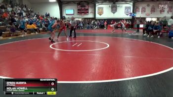 138 lbs Quarterfinal - Nolan Howell, Clear Creek-Amana vs Efren Huerta, Ottumwa