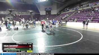 94-95 lbs Round 3 - Micah Tkachenko, Widefield Wrestling Club vs Caden Darrah, Pueblo West Storm Wrestling