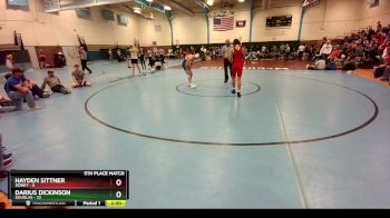 120 lbs Placement - Darius Dickinson, Douglas vs Hayden Sittner, Sidney