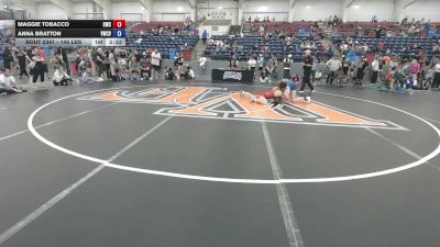 145 lbs Cons. Semis - Maggie Tobacco, Sunnyvale Wrestling Club vs Anna Bratton, Victory Wrestling Club - VTC
