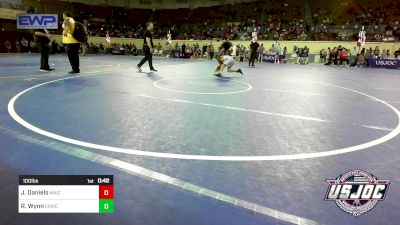 100 lbs 5th Place - Jediah Daniels, Maize WC vs Romeo Wynn, El Reno Wrestling Club