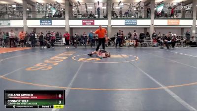 57-62 lbs Round 3 - Connor Self, Collinsville Wrestling Club vs Roland Gimnick, Team Nazar Training Center