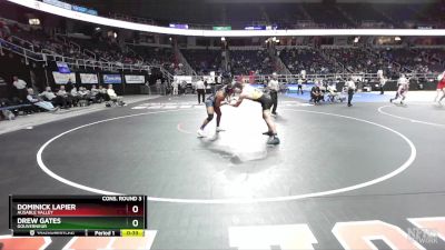 II-160 lbs Cons. Round 3 - Dominick LaPier, Ausable Valley vs Drew Gates, Gouverneur