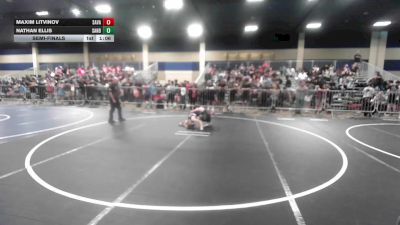 98 lbs Semifinal - Maxim Litvinov, Savage House WC vs Nathan Ellis, Sanderson Wr Ac