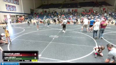 54 lbs Round 2 - Liam Beasey, Team Tiger Youth Wrestling vs Brantlee James, Summerville Takedown Club