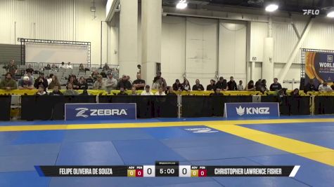 Christopher Lawrence Fisher vs Felipe Oliveira De Souza 2025 World IBJJF Jiu-Jitsu No-Gi Championship