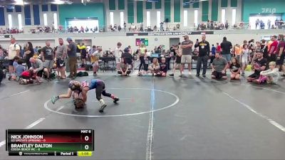 52 lbs Finals (8 Team) - Nick Johnson, U2 Upstate Uprising vs Brantley Dalton, Cocoa Beach WC