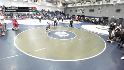70 lbs Cons. Round 1 - Noah Olivas, Hemet Youth Wrestling Club vs Derek Cruz, Legacy Wrestling Center