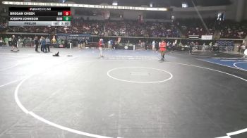 D 1 157 lbs Prelim - Bregan Cheek, Riverdale vs Joseph Johnson, Hahnville