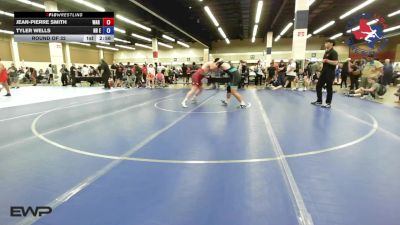 215 lbs Round Of 32 - Jean-Pierre Smith, WAR Training Center vs Tyler Wells, NB Elite Wrestling Club