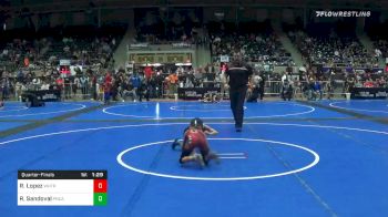 52 lbs Quarterfinal - Roman Lopez, Whitted Trained vs Rylan Sandoval, Ponca City Wildcat