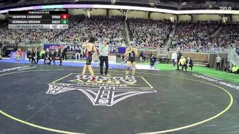 D2-126 lbs 1st Place Match - Jeremiah Brown, Kearsley HS vs Quinten Cassiday, Cedar Springs HS