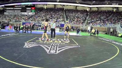 D2-126 lbs 1st Place Match - Jeremiah Brown, Kearsley HS vs Quinten Cassiday, Cedar Springs HS