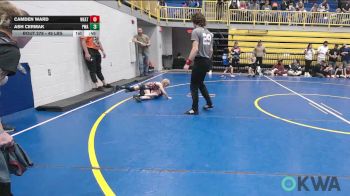 49 lbs Consi Of 4 - Camden Ward, Weatherford Youth Wrestling vs Ash Cermak, Perry Wrestling Academy