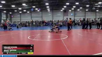 72 lbs Round 1 - Brady Watson, PA Silver vs William Schork, Terps Xtreme