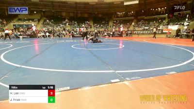 76 lbs Round Of 16 - Hunter Lee, Cordoba Trained vs Jayce Frisk, Franklin Regional