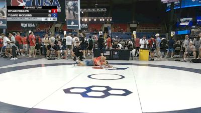 120 lbs Cons. Quarters - Dylan Phillips, Michigan vs David McClurg, California
