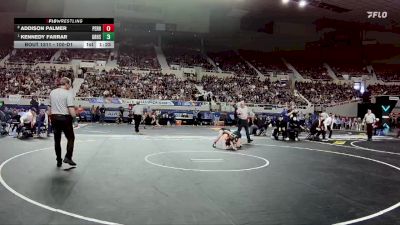 100-D1 1st Place Match - Kennedy Farrar, Gila Ridge High School vs Addison Palmer, Perry