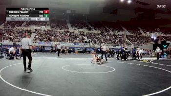 100-D1 1st Place Match - Kennedy Farrar, Gila Ridge High School vs Addison Palmer, Perry